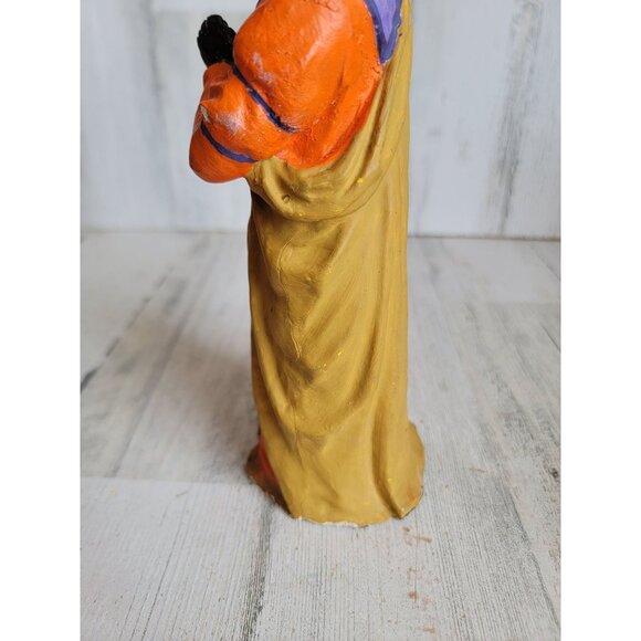 Vintage paper mache Three Kingman Nativity scene Xmas home decor unique - Picture 11 of 13